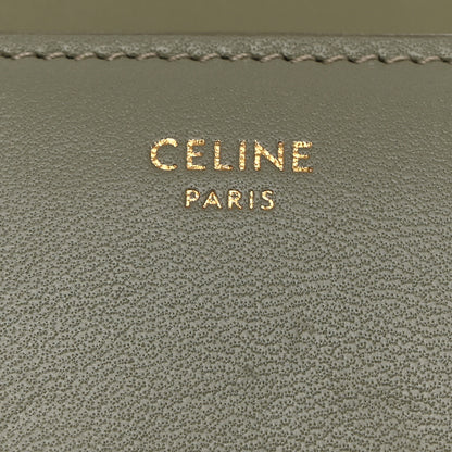 Celine Shiny Calfskin Triomphe Compact Wallet Green Clay 6 of 9