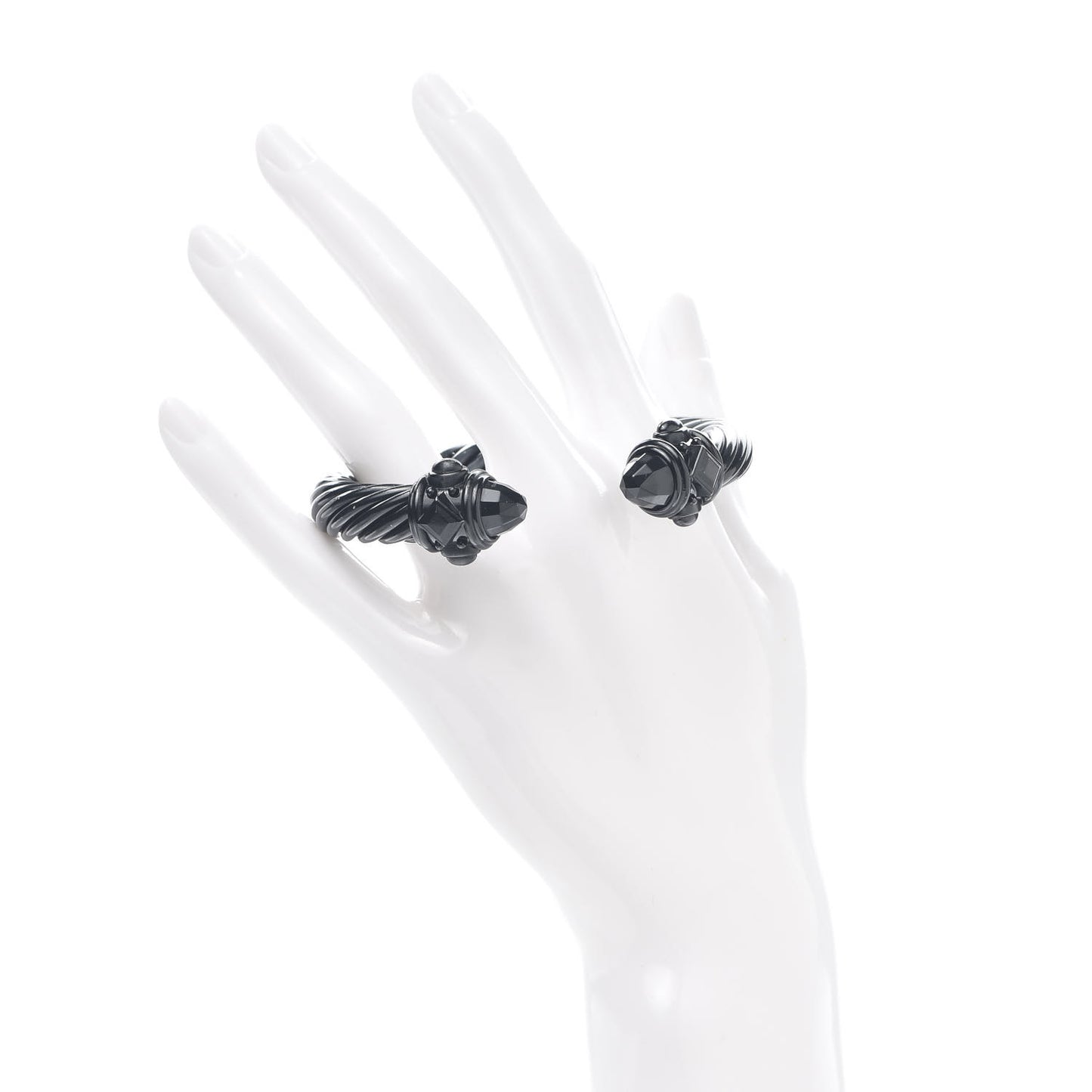 Aluminum 10mm Renaissance Cable Bracelet Black