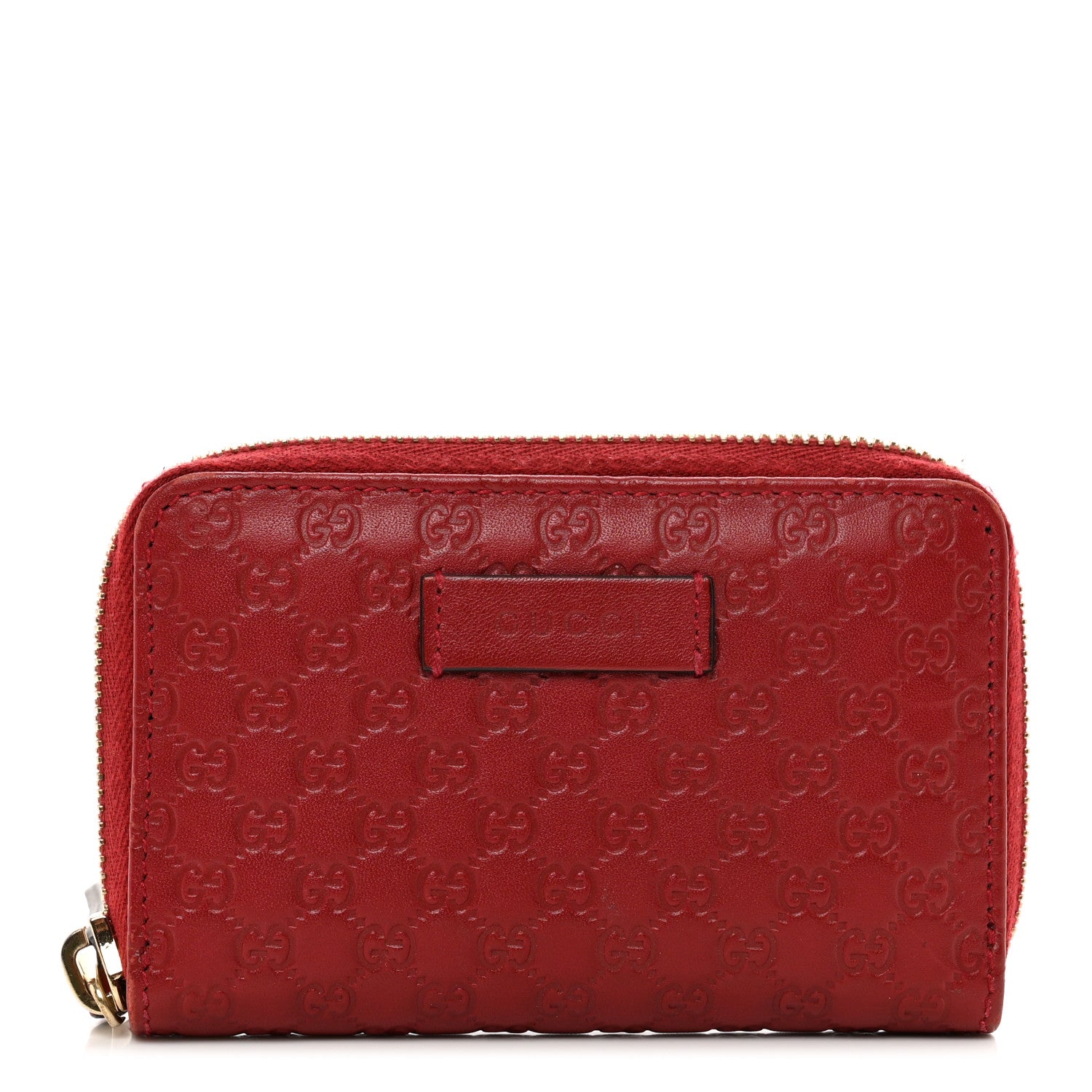 Gucci Microguccissima Zip Around Card Case Red 1 of 8