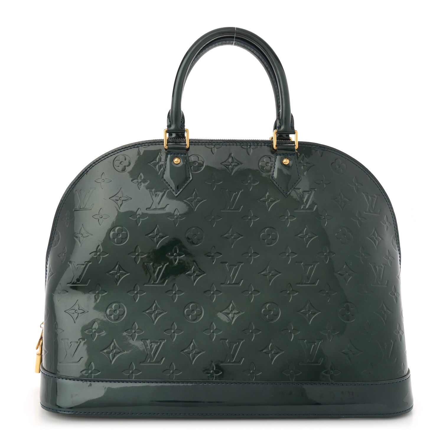 Louis Vuitton Vernis Alma GM Blue Nuit 1 of 15