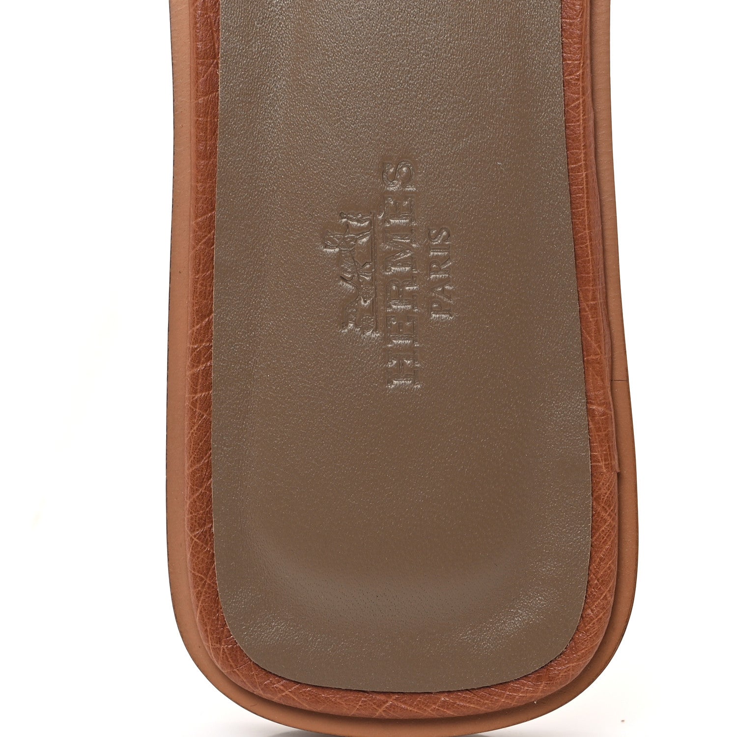 Hermes Ostrich Oran Sandals 39 Naturel 8 of 10