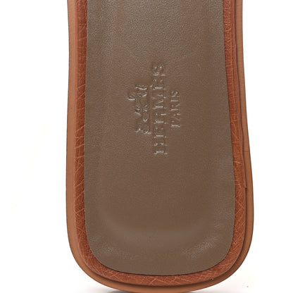 Hermes Ostrich Oran Sandals 39 Naturel 8 of 10