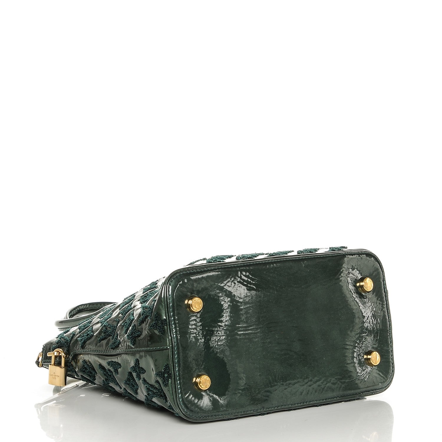 Louis Vuitton Patent Lambskin Fascination Lockit Vert Fonce 4 of 7