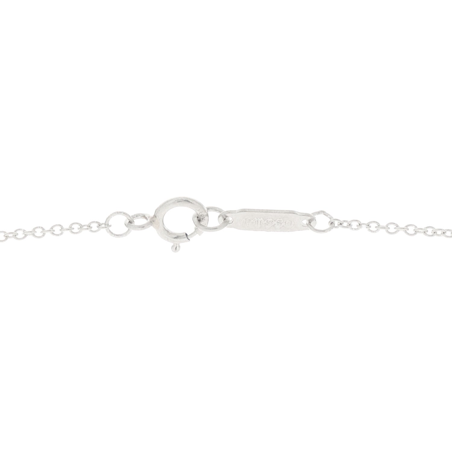 Tiffany Platinum Diamond .41ct Fleur De Lis Key Pendant Necklace 4 of 7