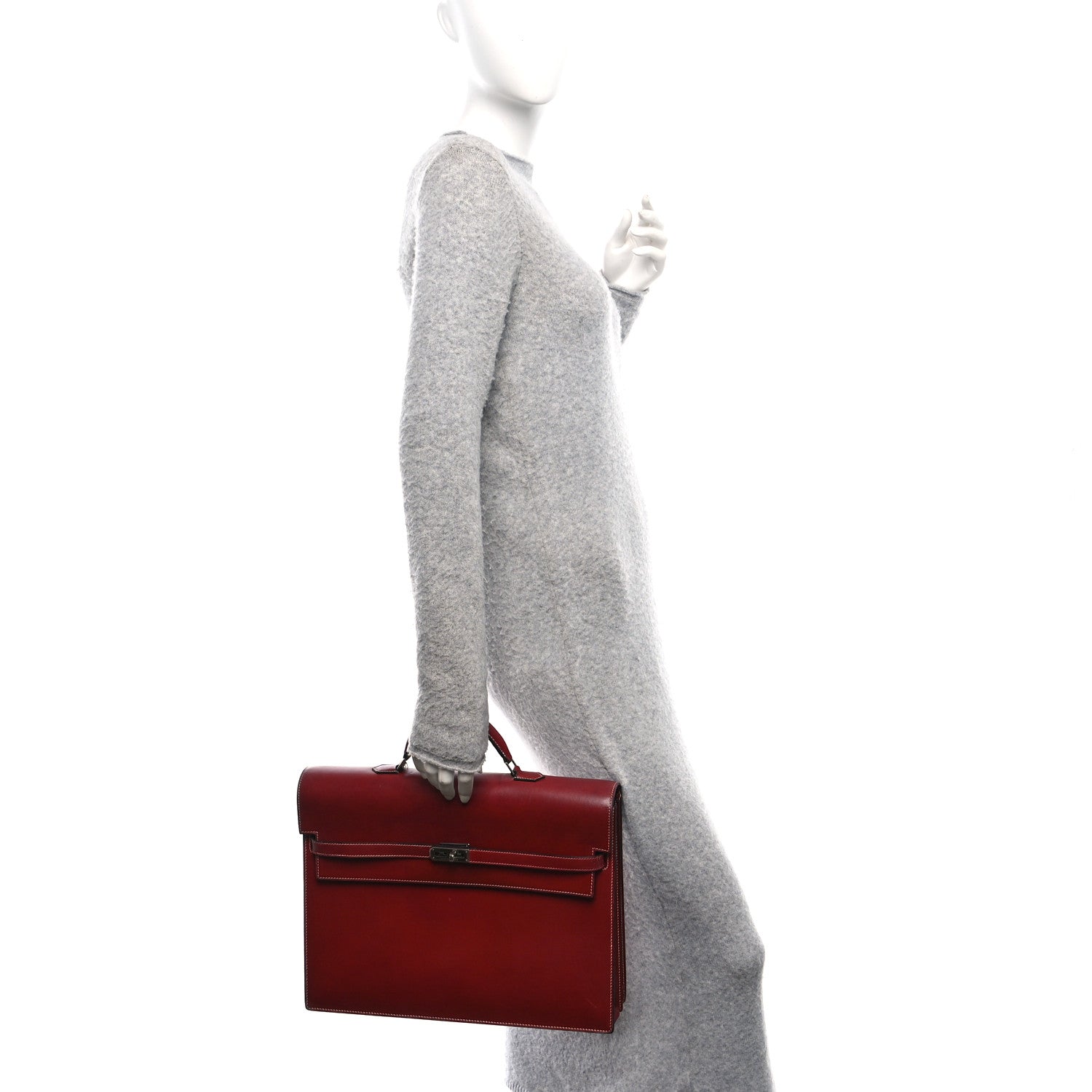 Hermes Box Kelly Depeche 38 Rouge H 1750162 – FASHIONPHILE