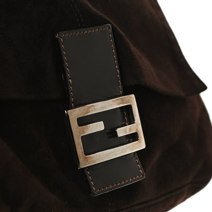 Fendi Suede Calfskin Mama Baguette Brown 16 of 16