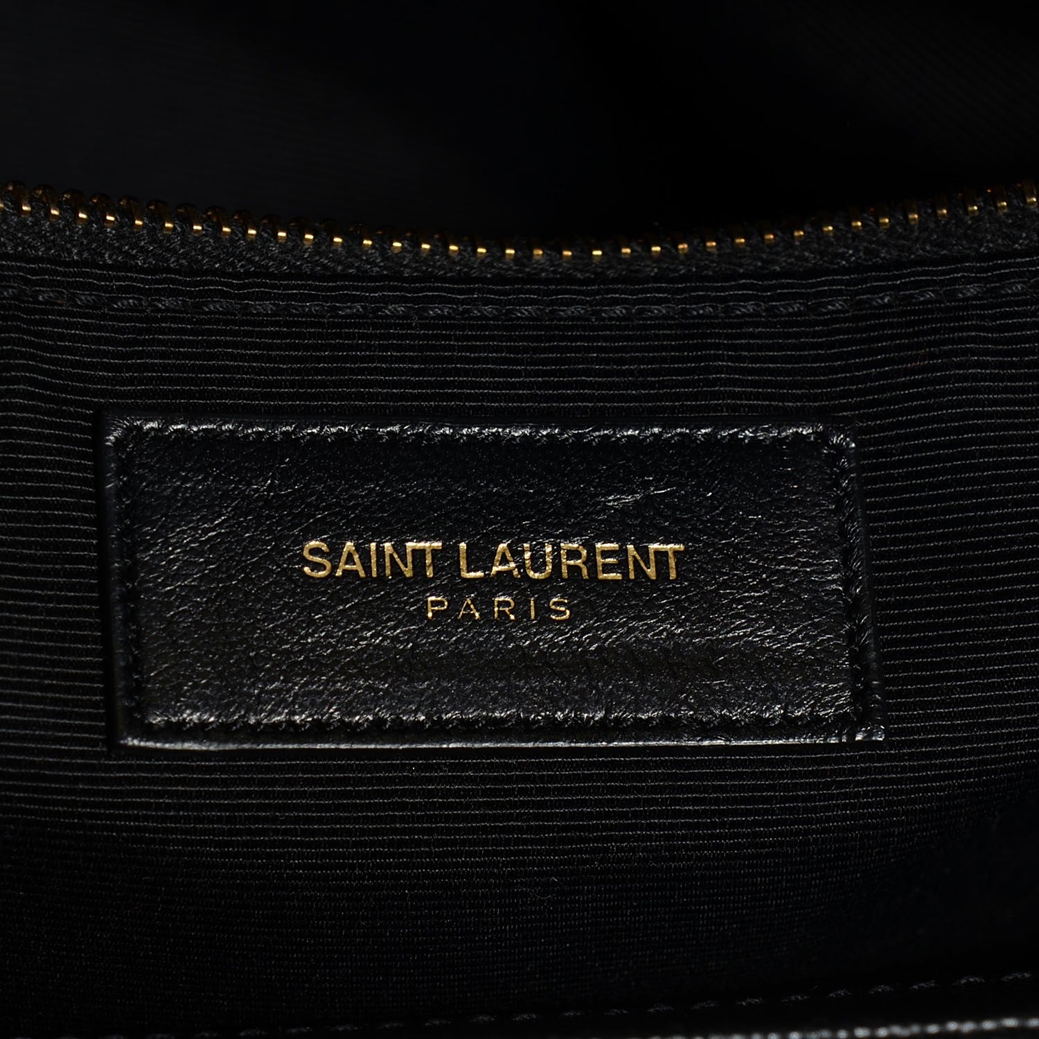 Saint Laurent Grain De Poudre Matelasse Chevron Monogram Shopping Bag Black 5 of 8