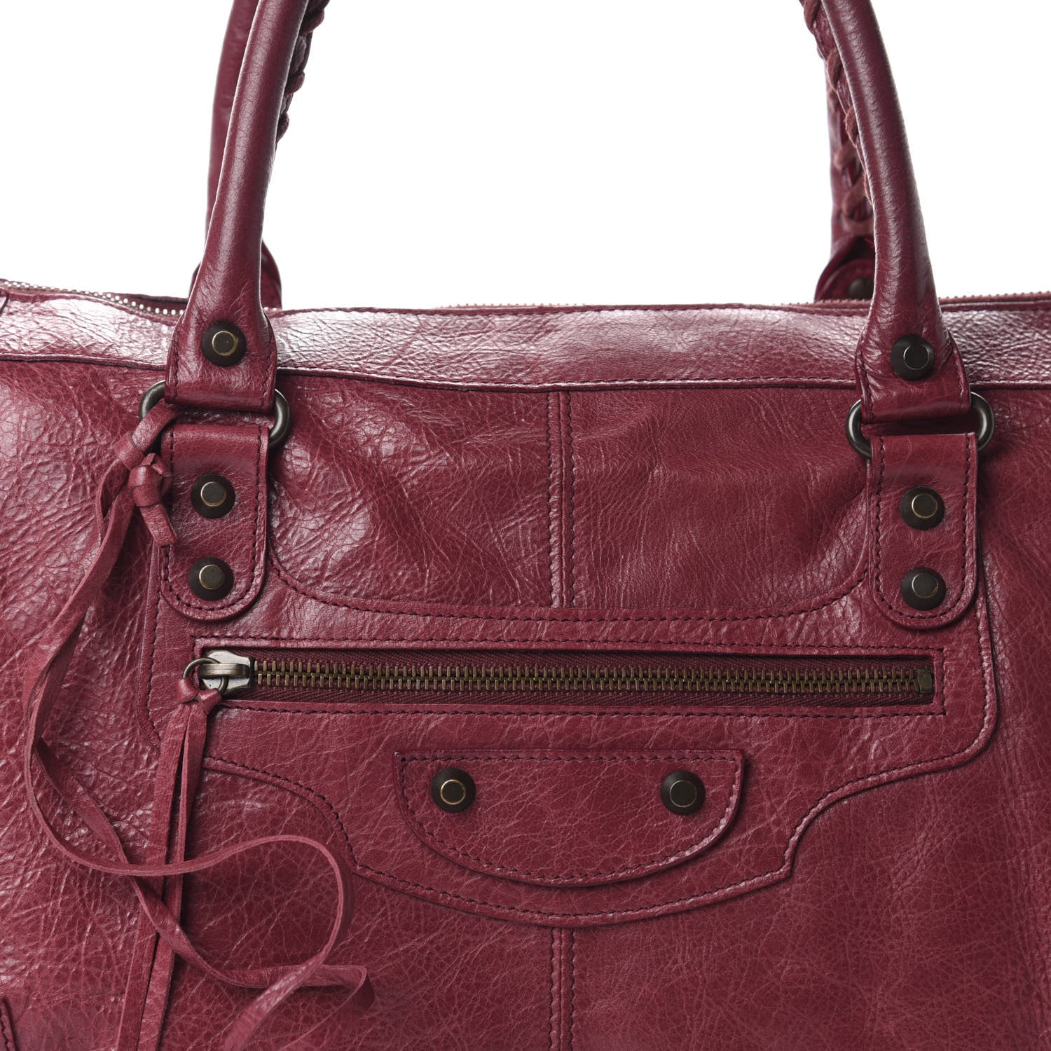 Balenciaga Agneau Classic Hardware Work Cassis 10 of 10