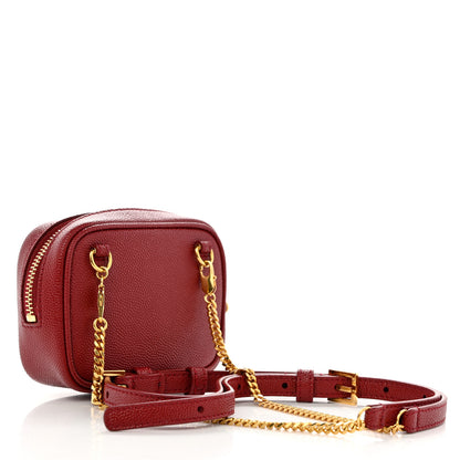 Saint Laurent Grain De Poudre Matelasse Monogram Baby Lou Camera Bag Eros Red 2 of 14
