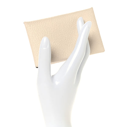 Hermes Chevre Mysore Calvi Card Case Nata 2 of 6