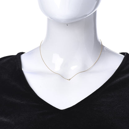 Tiffany 18K Yellow Gold Diamond .05ct Elsa Peretti Diamonds by the Yard Pendant Necklace 2 of 6