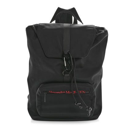 Alexander McQueen Nylon Backpack Black Red 1 of 10
