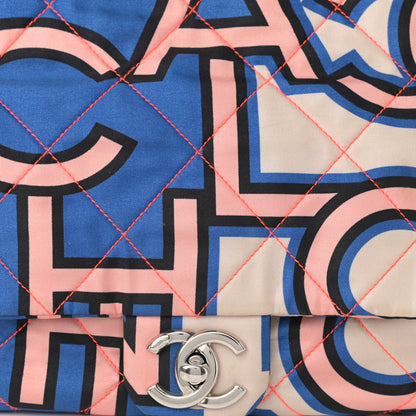 Chanel Nylon Printed Maxi Flap Multicolor 8 of 11