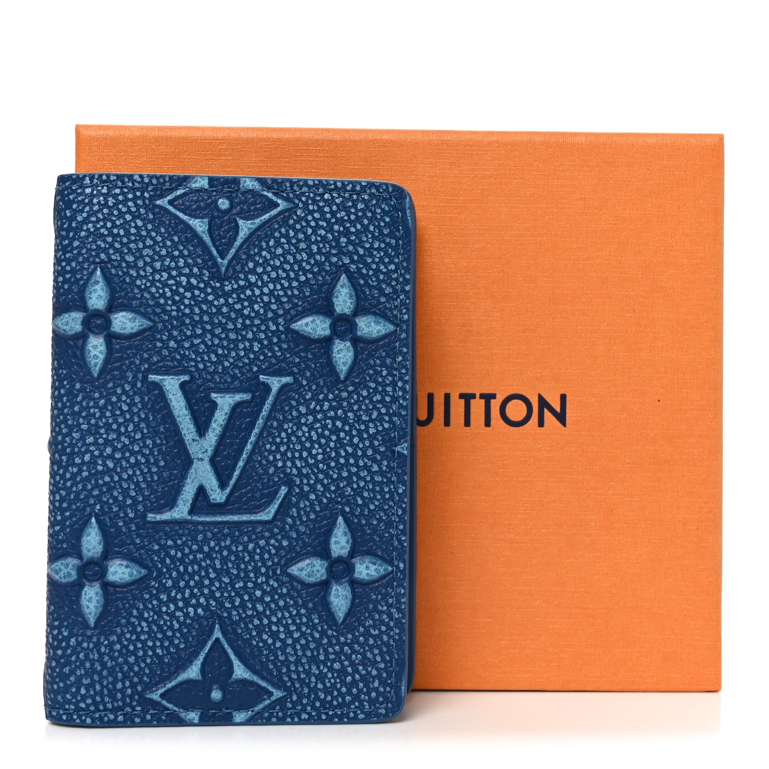 Louis Vuitton Faded Calfskin Monogram Pocket Organizer Denim Blue 7 of 7