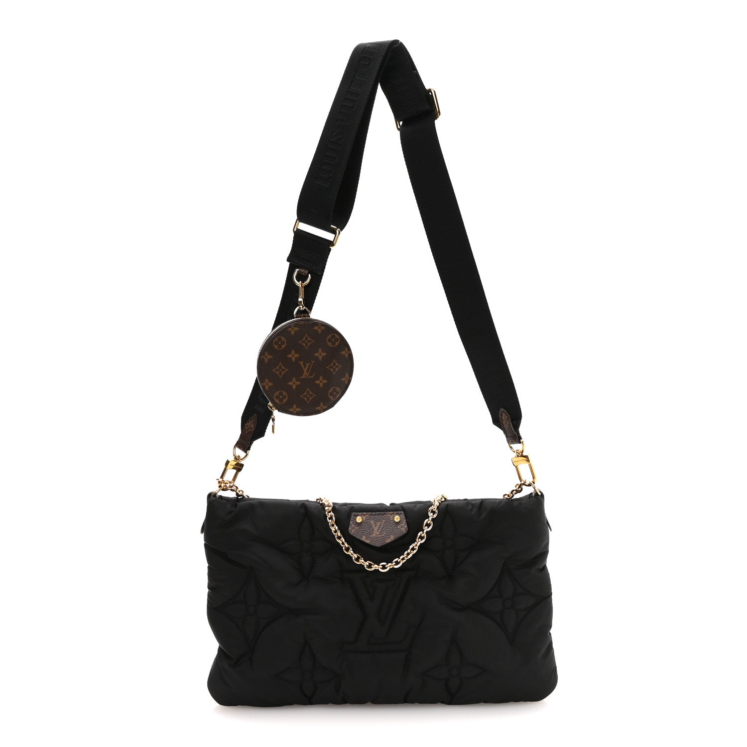 Louis Vuitton Econyl Monogram Pillow Maxi Multi Pochette Accessories Black 1 of 9