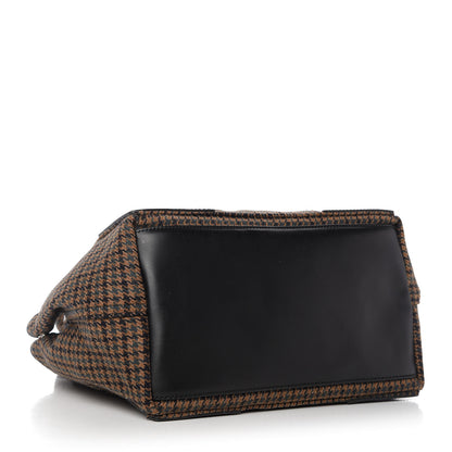 Balenciaga Wool Houndstooth S Navy Cabas 4 of 10