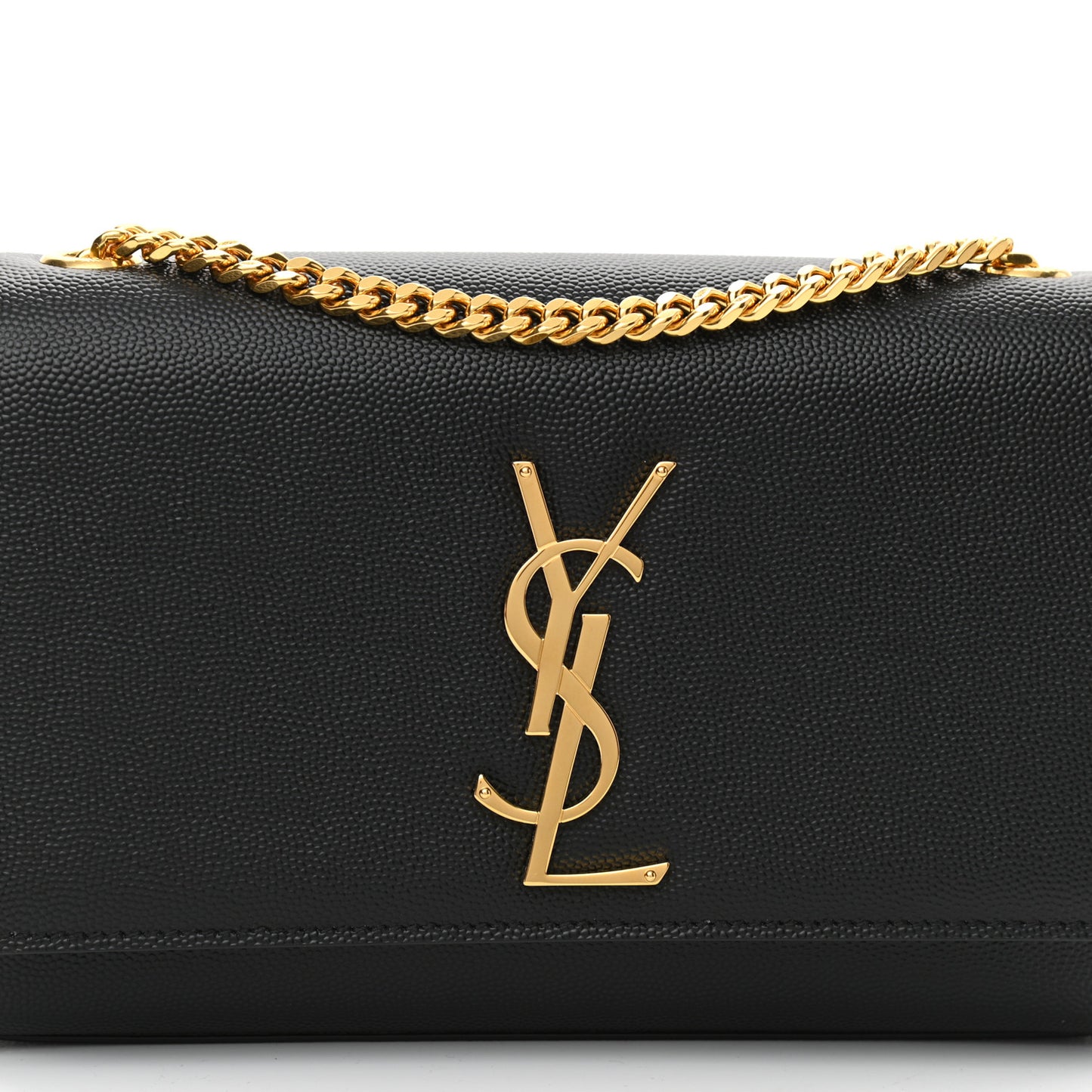Grain De Poudre Small Monogram Kate Satchel Black