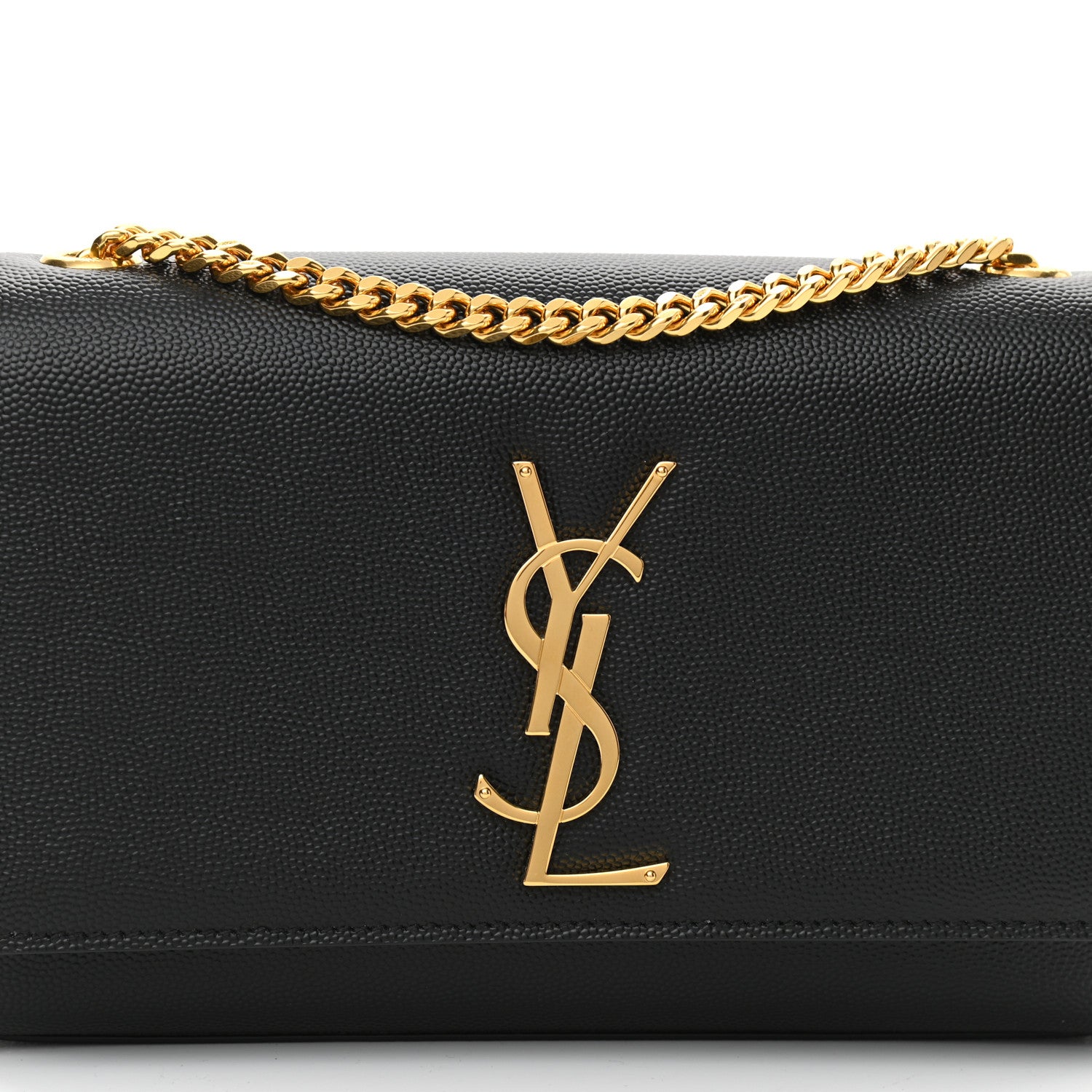 Saint Laurent Grain De Poudre Small Monogram Kate Satchel Black 8 of 10