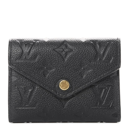 Louis Vuitton Empreinte Victorine Wallet Black 1 of 9
