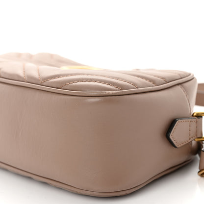 Gucci Calfskin Matelasse Small GG Marmont Chain Shoulder Bag Porcelain Rose 10 of 10