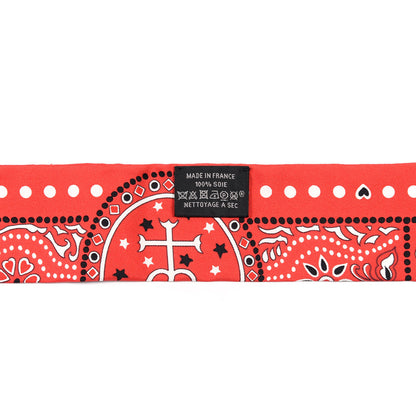 Hermes Silk Entre Ciel Et Mer Twilly Rouge White Black 4 of 4