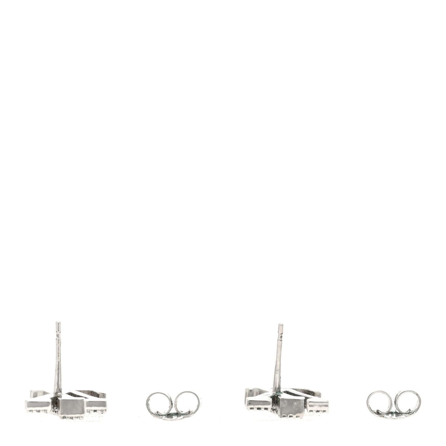 Crystal LV Iconic Earrings Silver