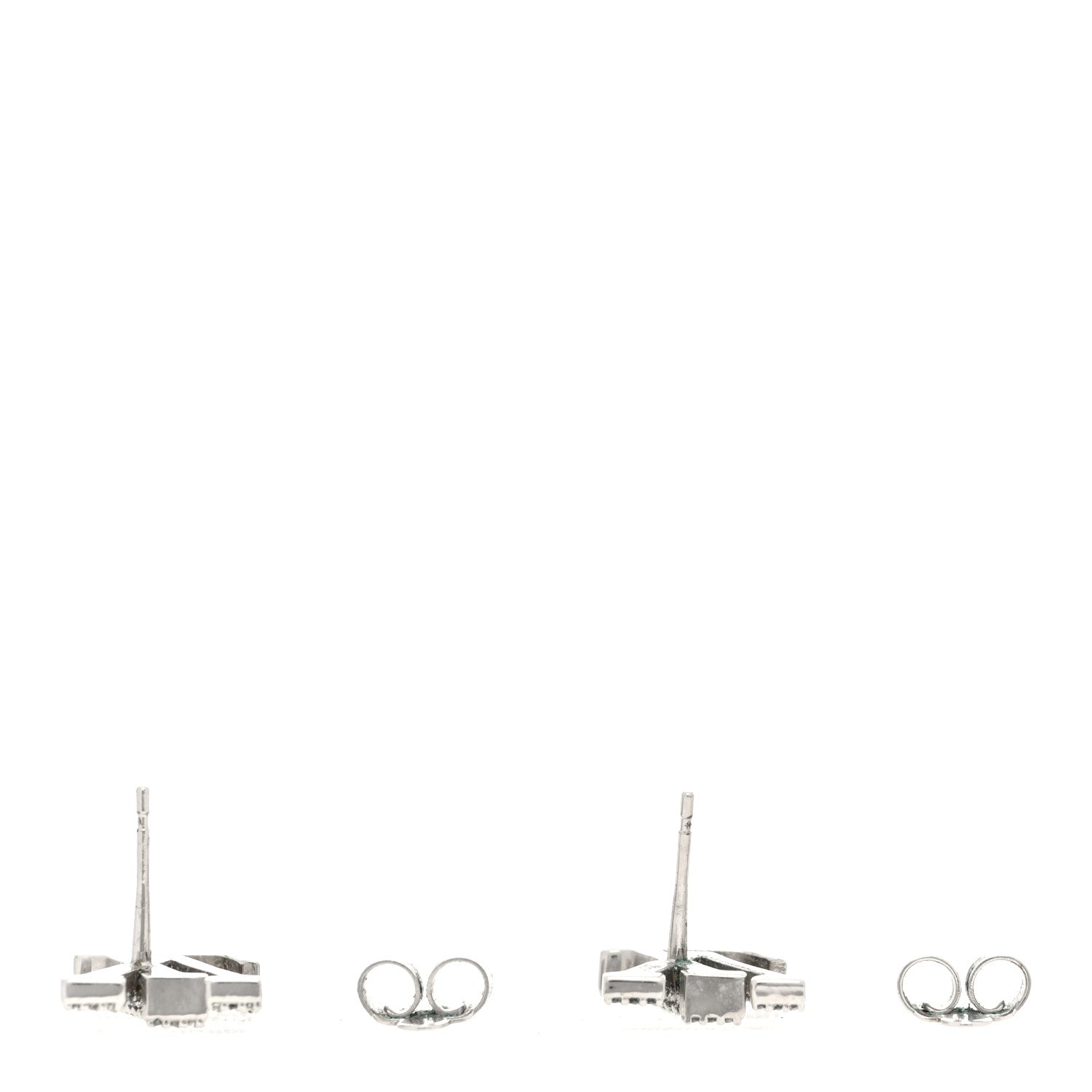 Louis Vuitton Crystal LV Iconic Earrings Silver 3 of 4