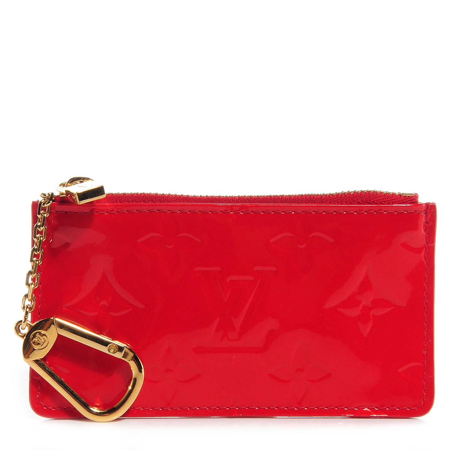 Louis Vuitton Vernis Key Pouch Rouge 1 of 8