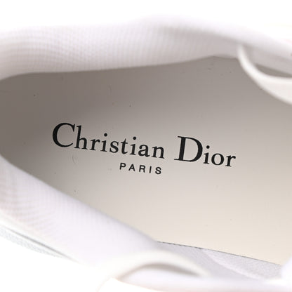 Christian Dior Nylon Mesh Dior Addict D Chess Dioramour Low Top Sneakers 39.5 White Multicolor 6 of 8
