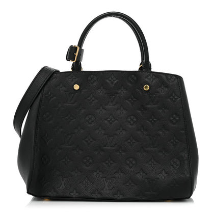 Louis Vuitton Empreinte Montaigne MM Black 1 of 9