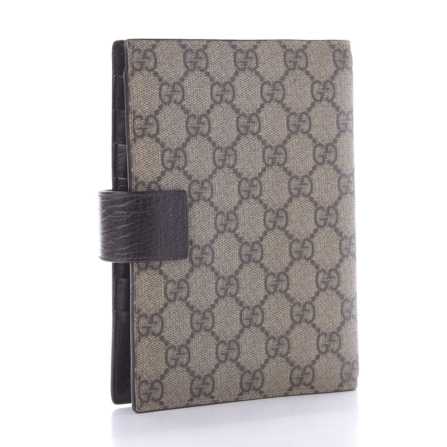 Gucci GG Supreme Monogram Standard Agenda Dark Brown 3 of 9