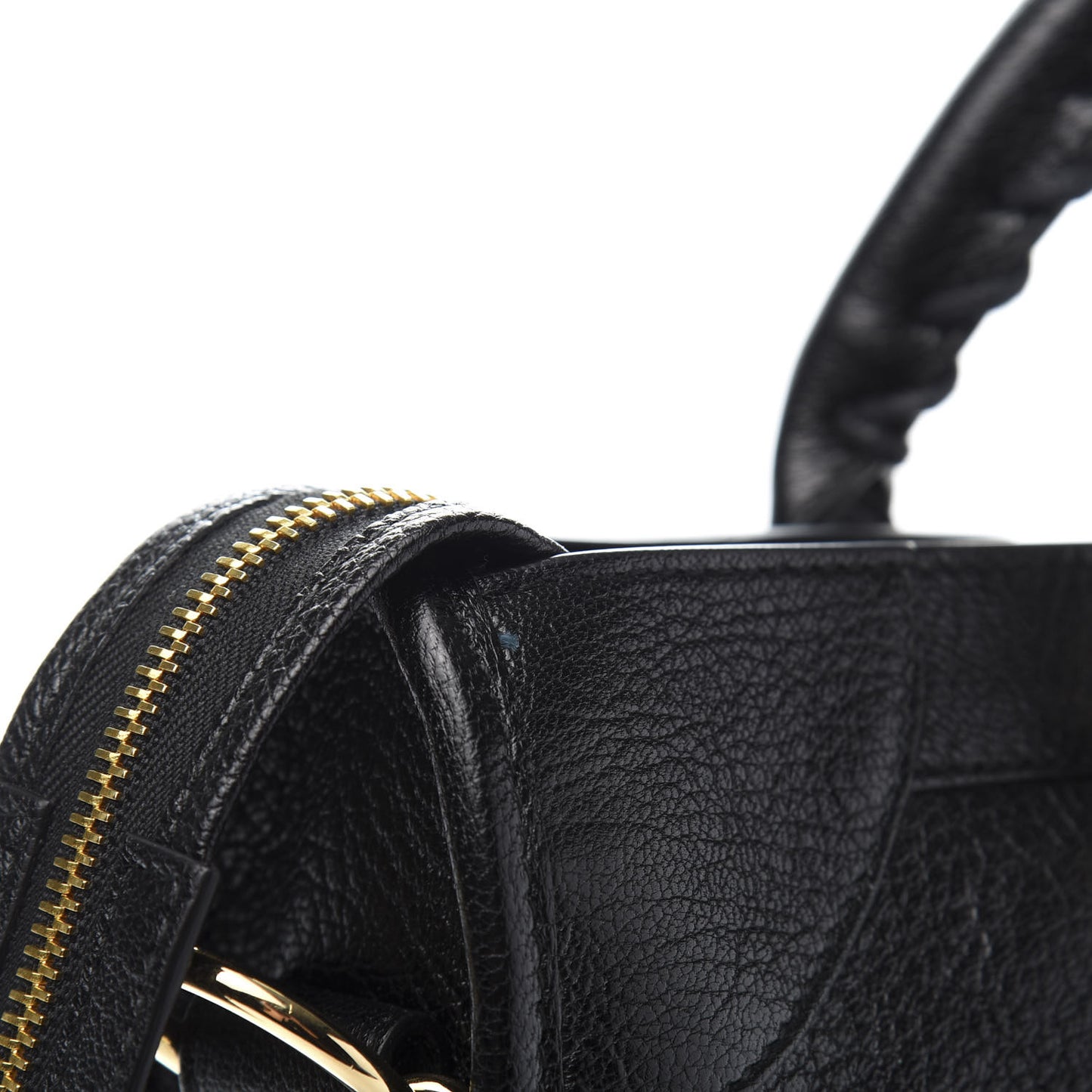 Chevre Gold Metallic Edge Hardware City Black