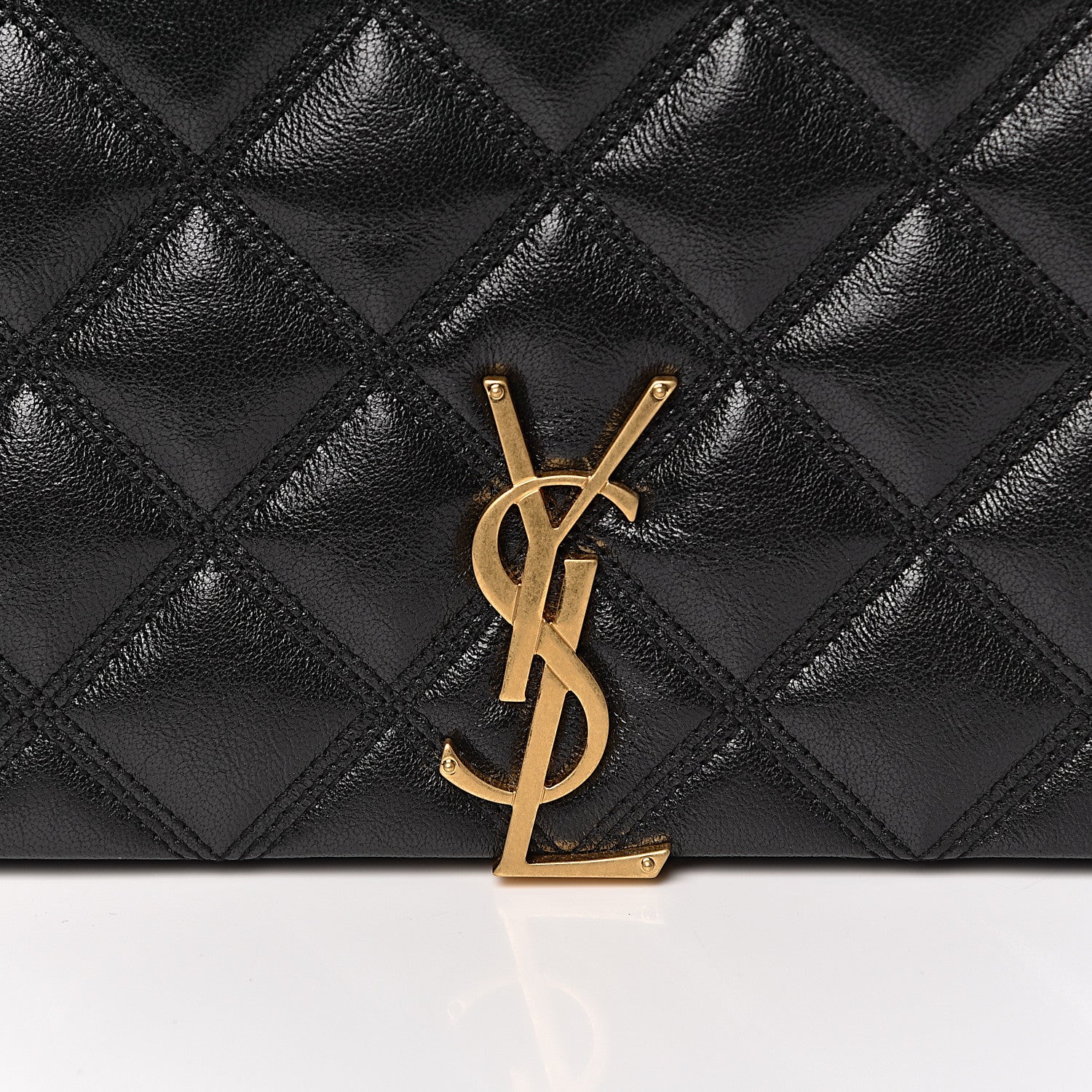 Saint Laurent Lambskin Quilted Small Becky Chain Bag Black 9 of 9