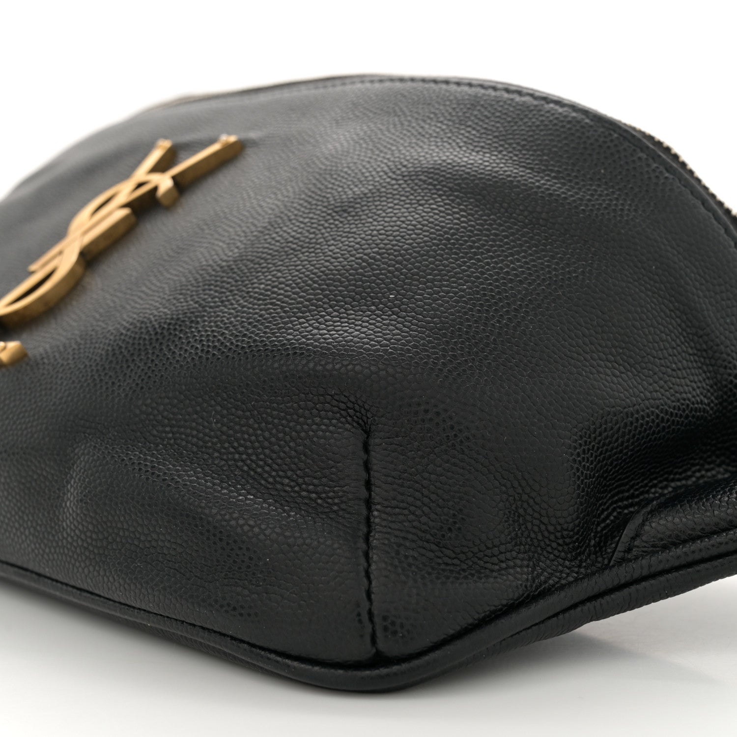 Saint Laurent Grain De Poudre Monogram Belt Bag Black 10 of 11
