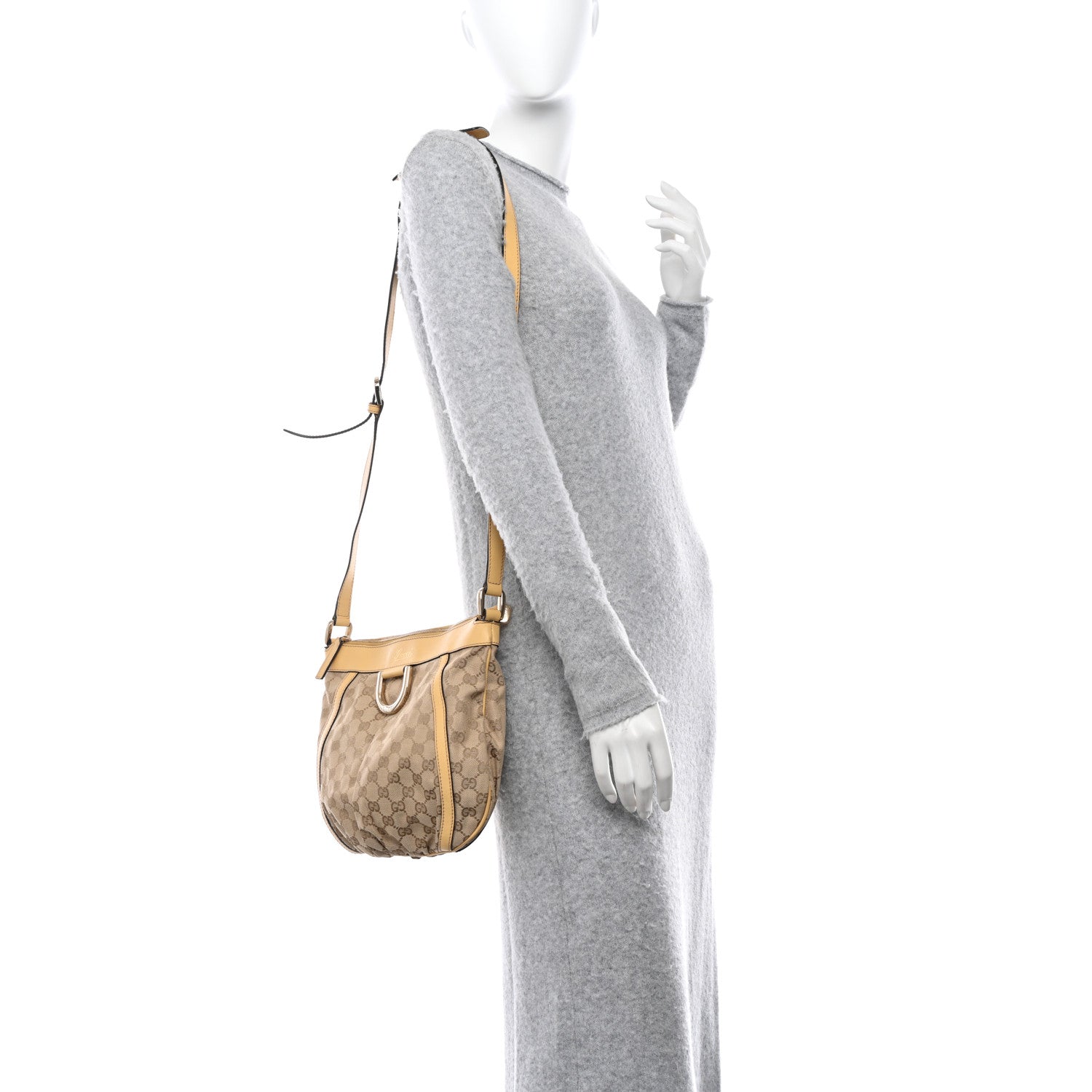 Gucci Guccissima Small D Ring Messenger Yellow 2 of 10