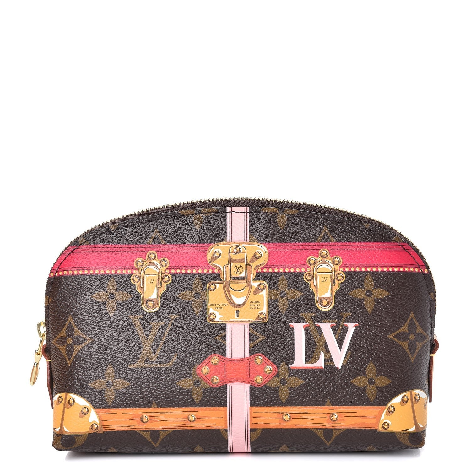 Louis Vuitton Monogram Summer Trunks Cosmetic Pouch PM 1 of 8