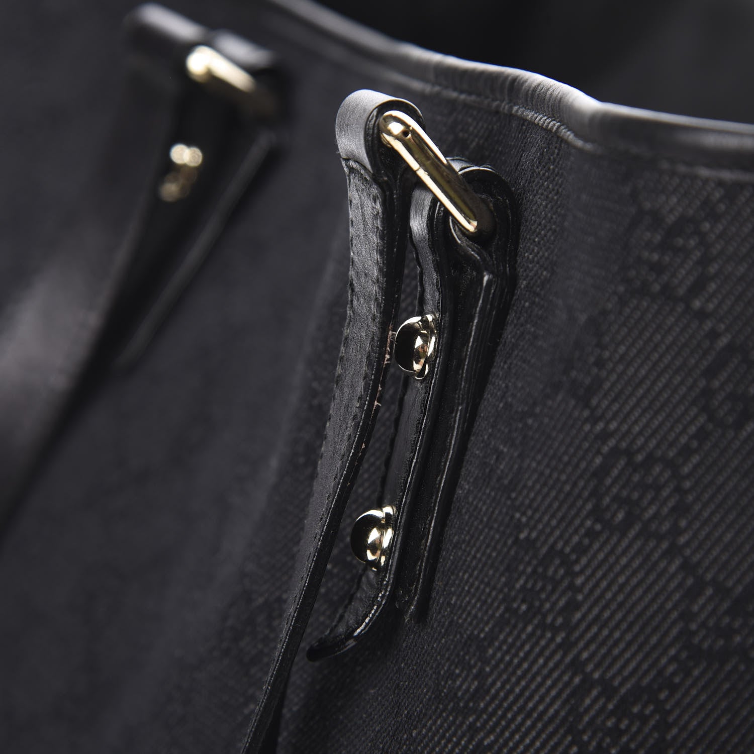 Gucci Monogram Large Jolicoeur Tote Black 17 of 19