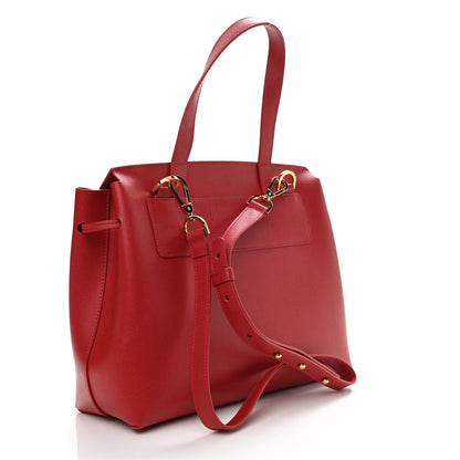Mansur Gavriel Saffiano Lady Bag Flamma 3 of 13