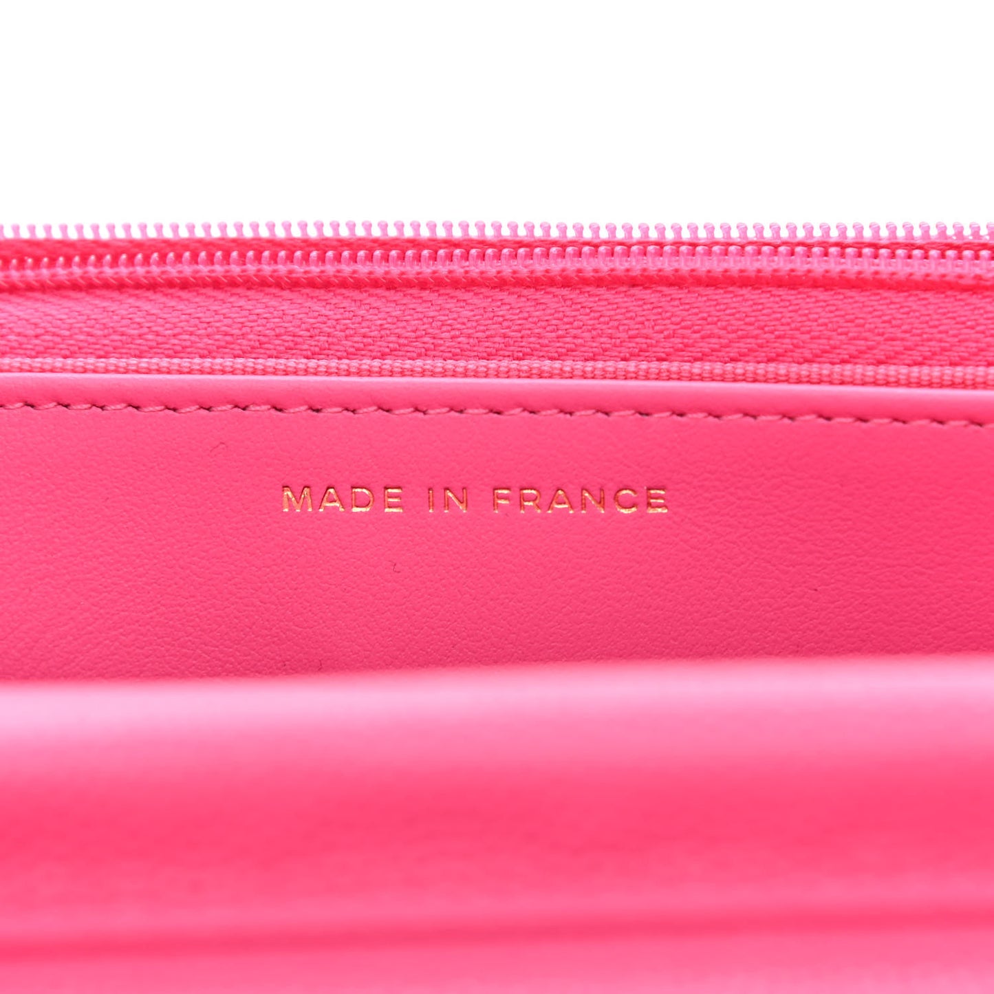 Caviar Quilted Wallet On Chain WOC Rose