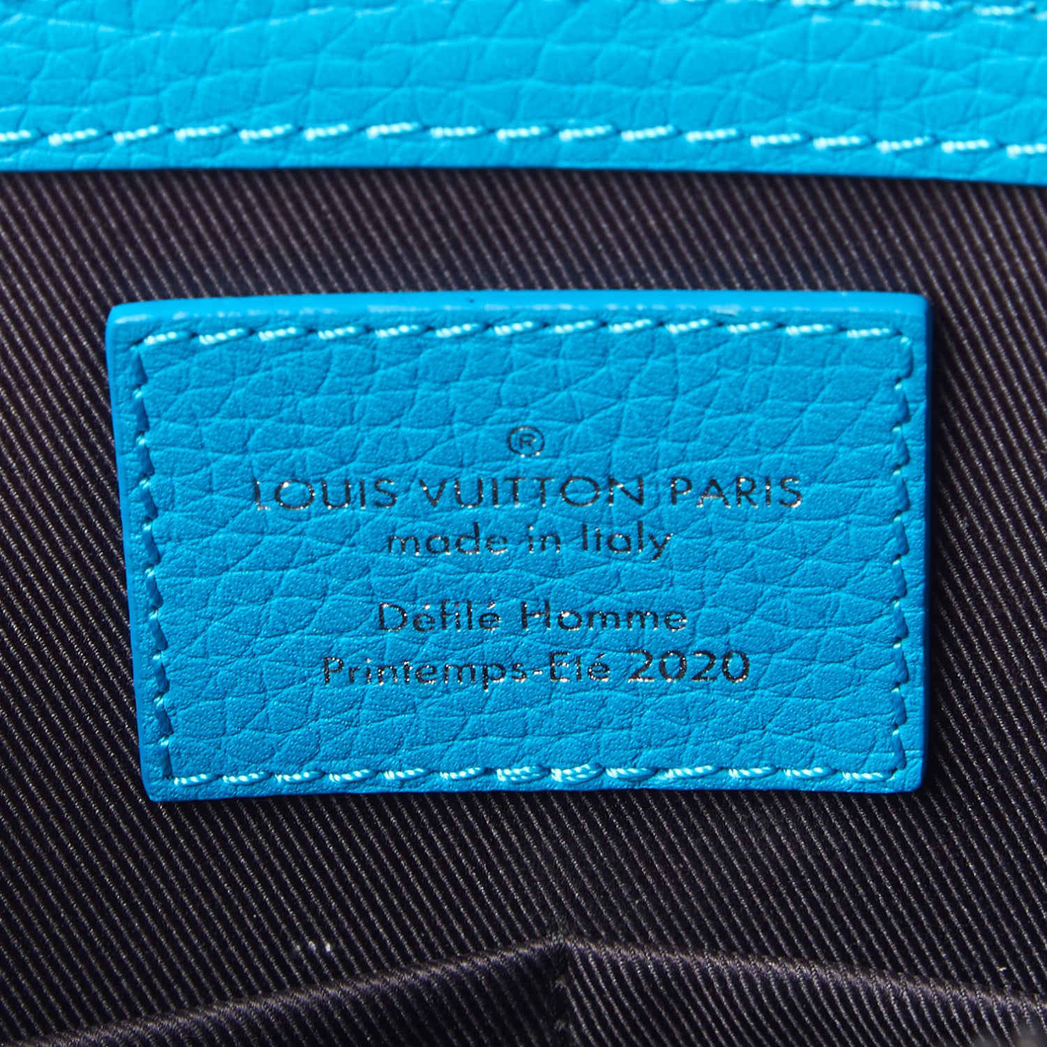 Louis Vuitton Taurillon Monogram Sac Plat Messenger Turquoise 7 of 7