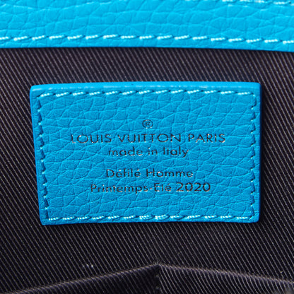 Louis Vuitton Taurillon Monogram Sac Plat Messenger Turquoise 7 of 7