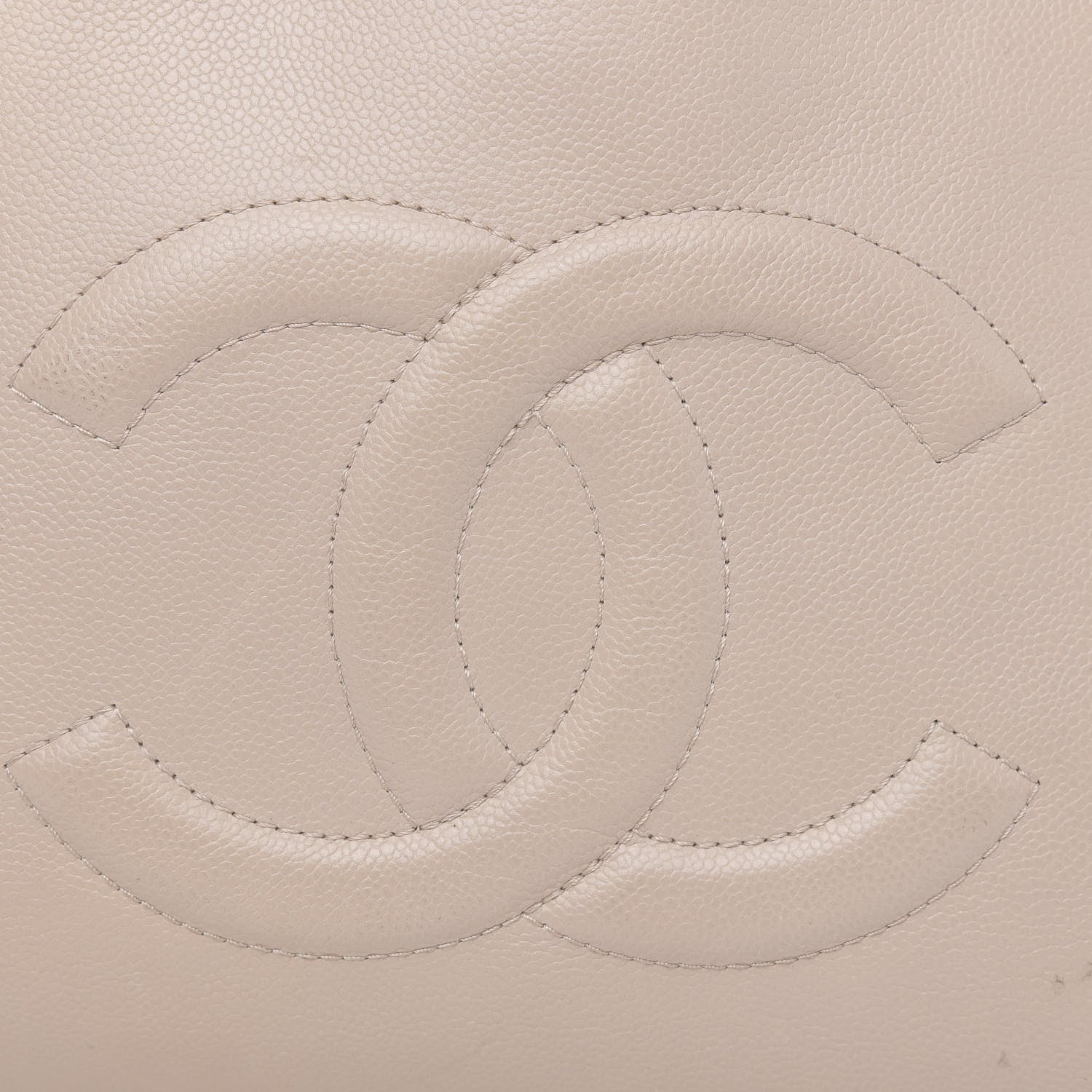 Chanel Caviar CC Tote Beige 19 of 19