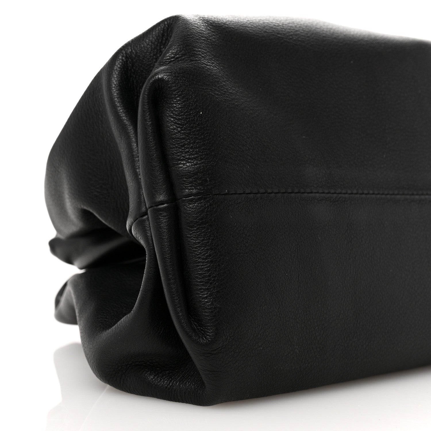 Bottega Veneta Smooth Butter Calf The Pouch Oversized Clutch Black 9 of 10