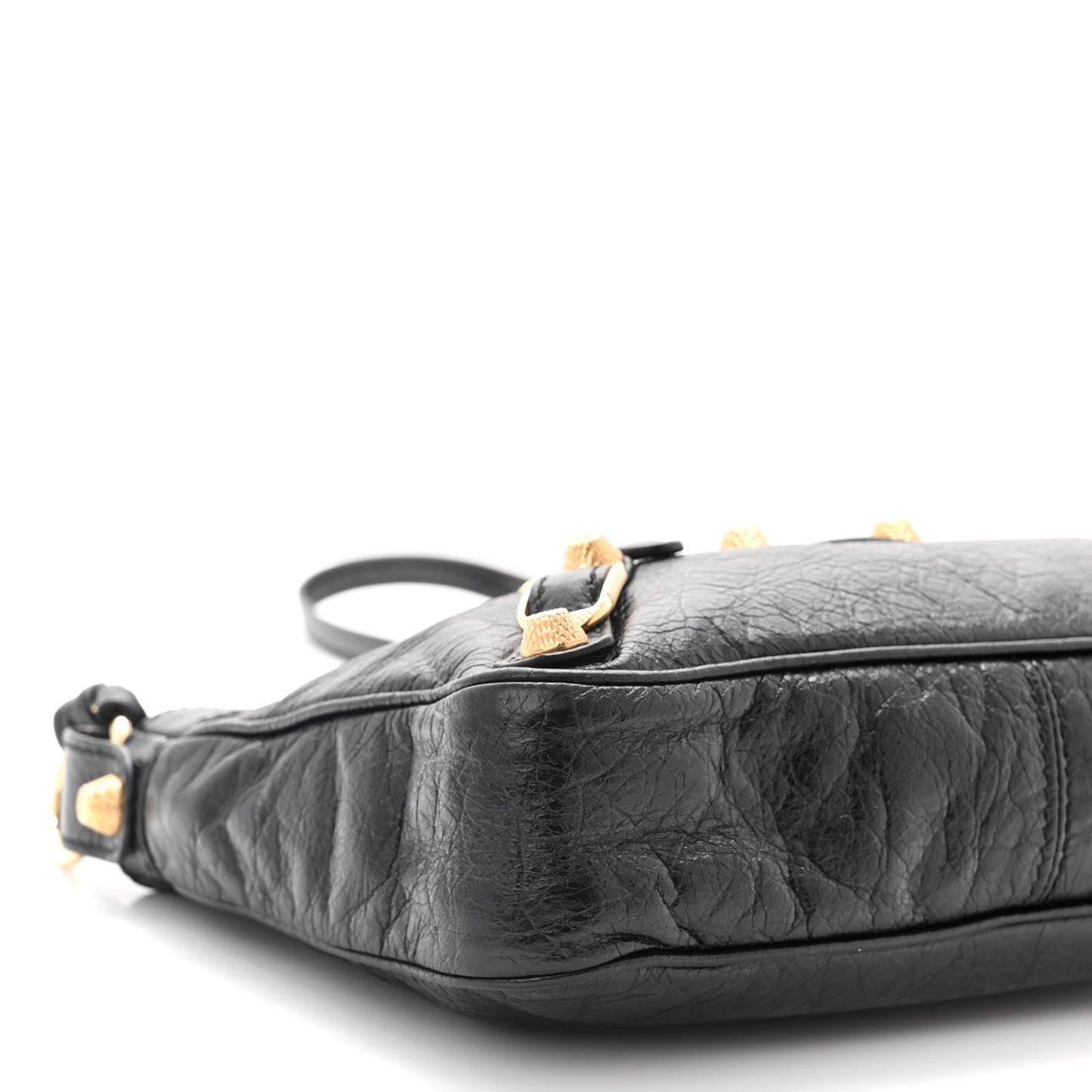Agneau Giant 12 Gold Hardware Hip Black
