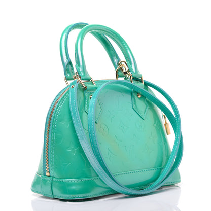 Louis Vuitton Vernis Alma BB Blue Lagon 3 of 26