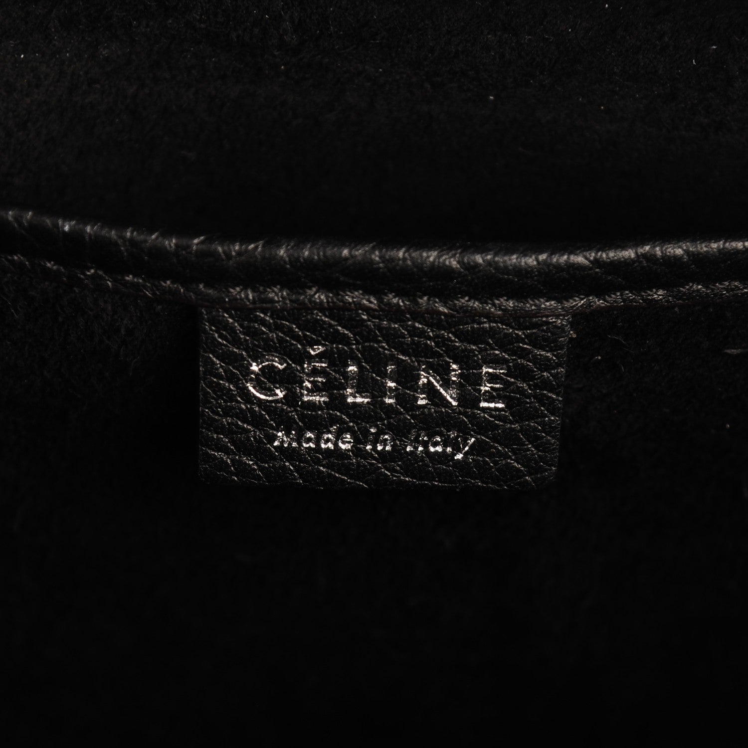 Celine Drummed Calfskin Nano Luggage Black 6 of 6