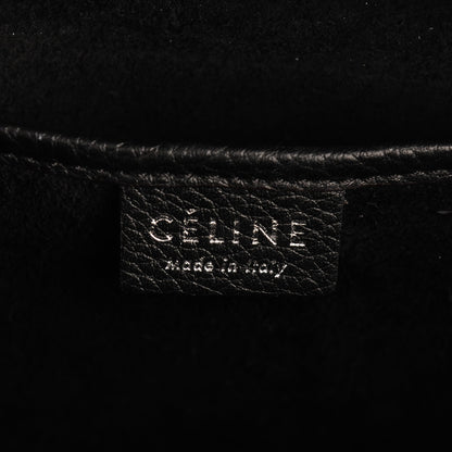 Celine Drummed Calfskin Nano Luggage Black 6 of 6