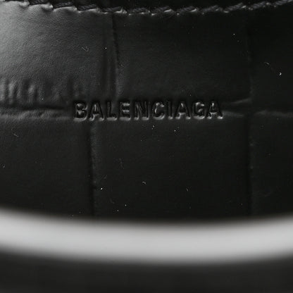 Balenciaga Semi Shiny Calfskin Crocodile Embossed Neo Classic Black Hardware Mini City Black 6 of 11