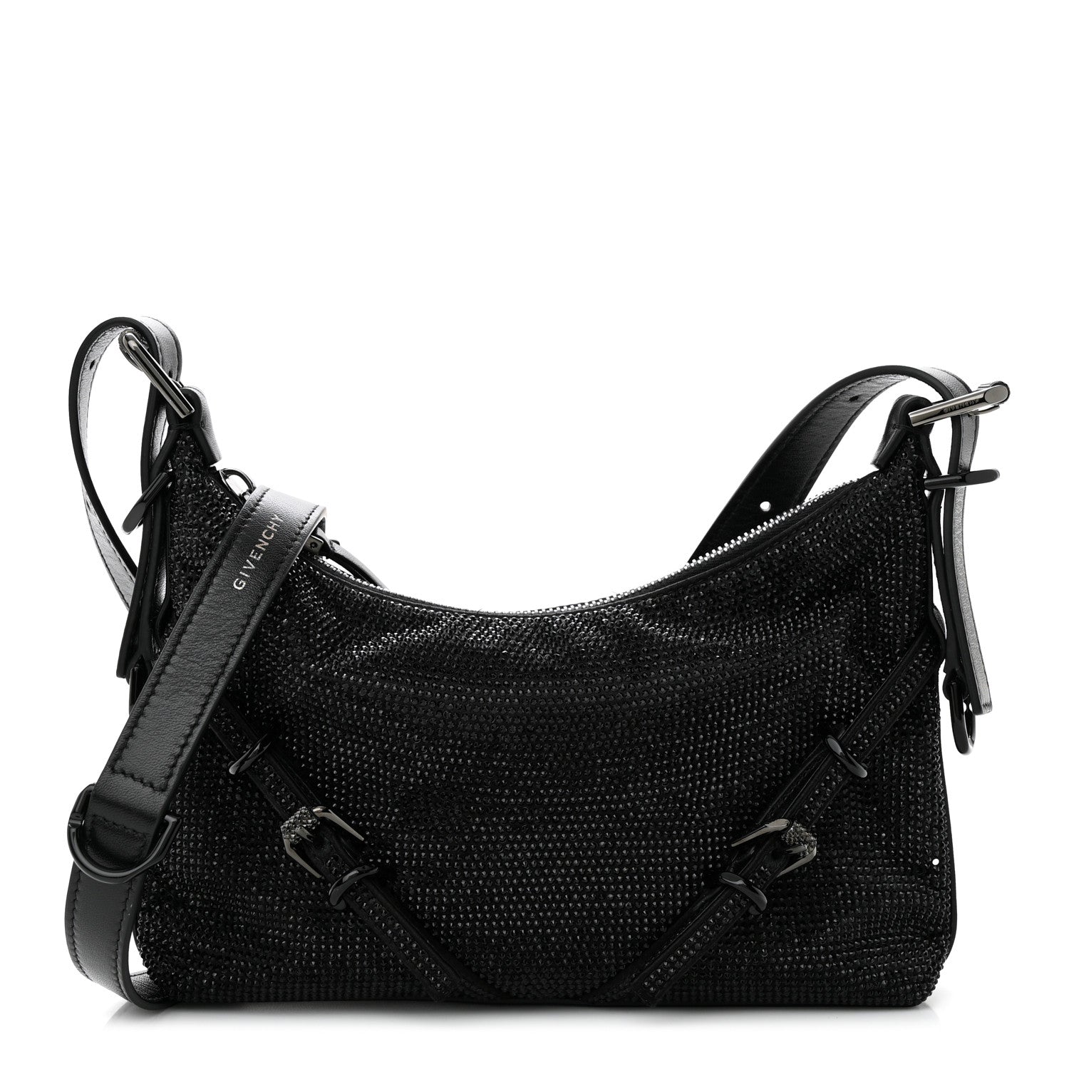 Givenchy Satin Strass Mini Voyou Boyfriend Party Bag Black 1 of 10