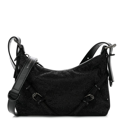 Givenchy Satin Strass Mini Voyou Boyfriend Party Bag Black 1 of 10